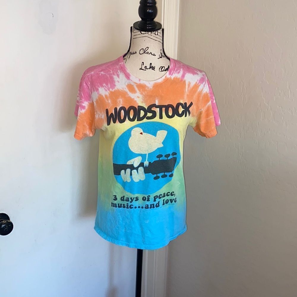 Liquid Blue Woodstock Tie Dye Graphic Shirt